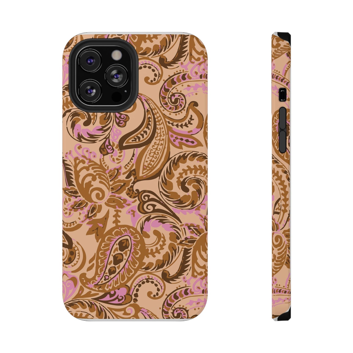 Honey Rose Paisley iPhone Case