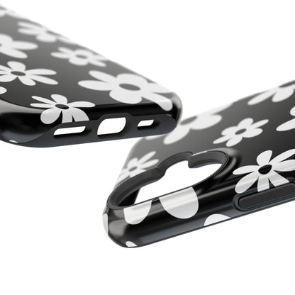 Black Flower Power iPhone Case