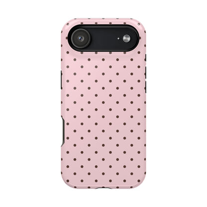 Strawberry Mocha Mini Dots iPhone Case
