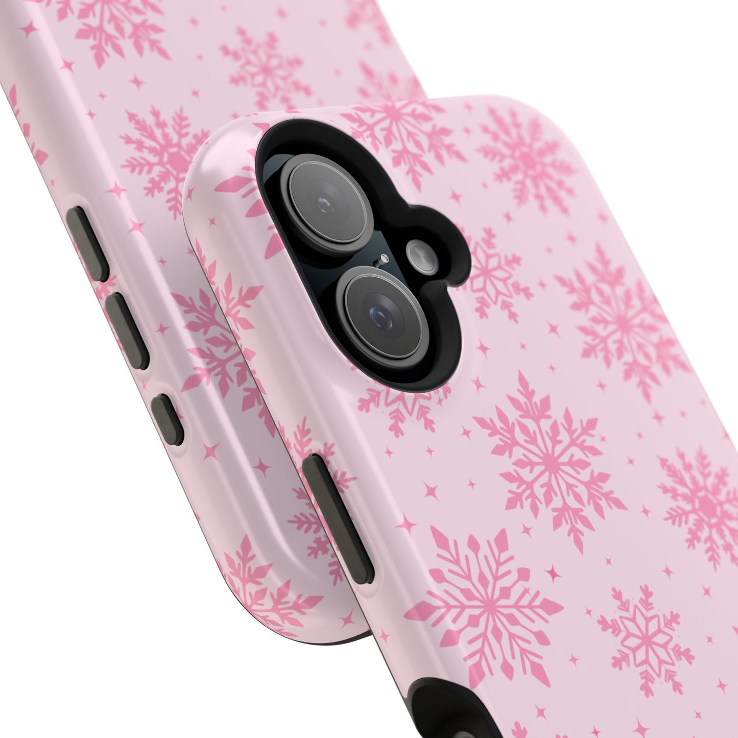 Pink Snowflakes iPhone Case