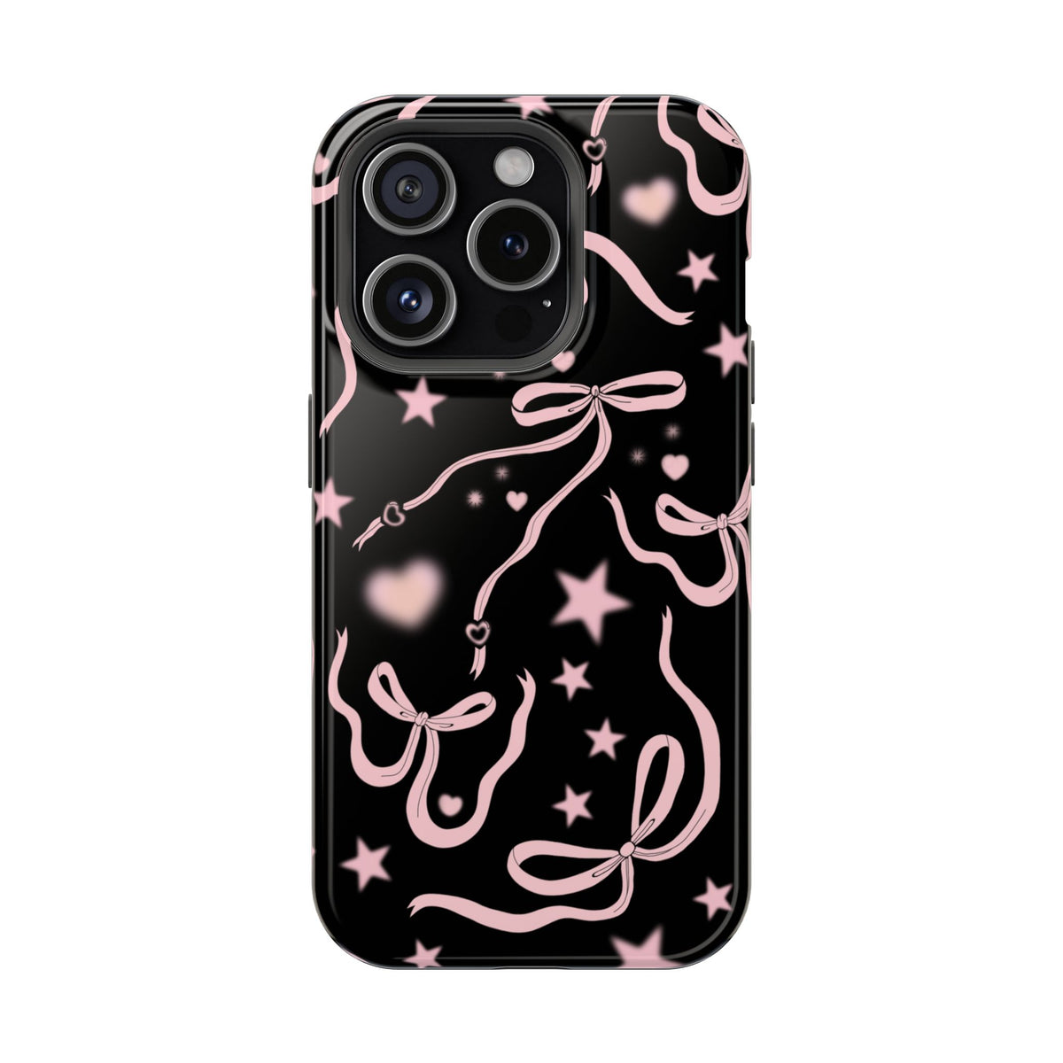 Black Cosmic Bows iPhone Case from Stella Cases
