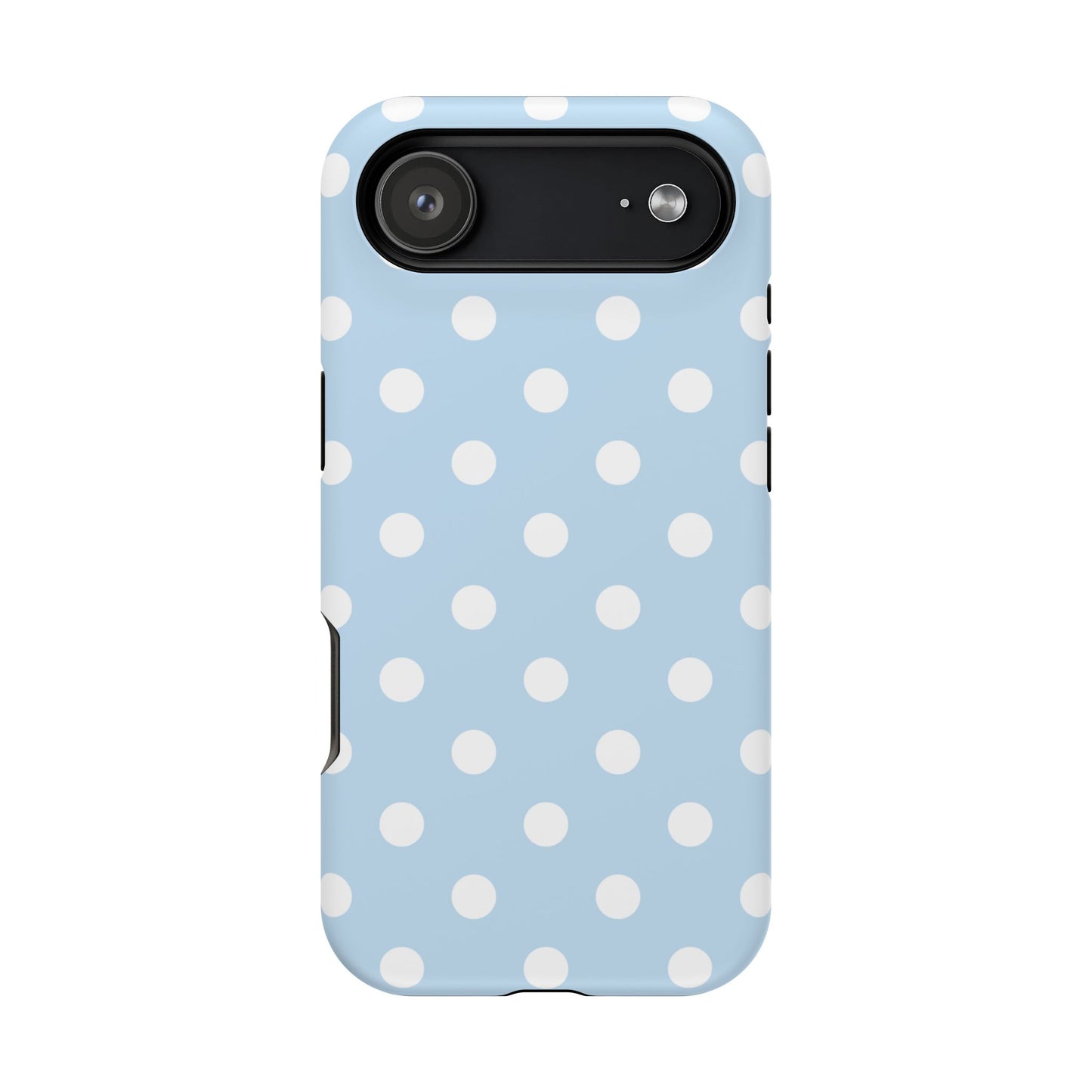 Blue Candy Polka Dots iPhone Case