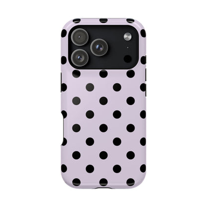 Lilac Polka Dots iPhone Case