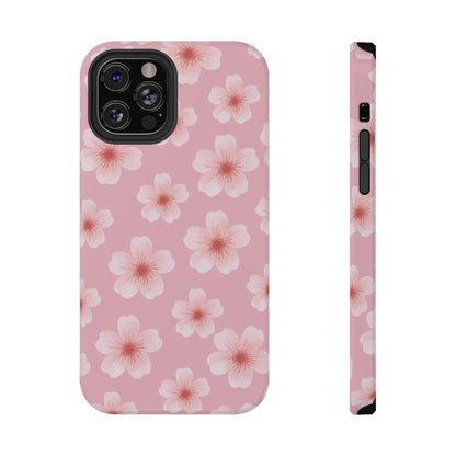 Pink Cherry Blossoms iPhone Case