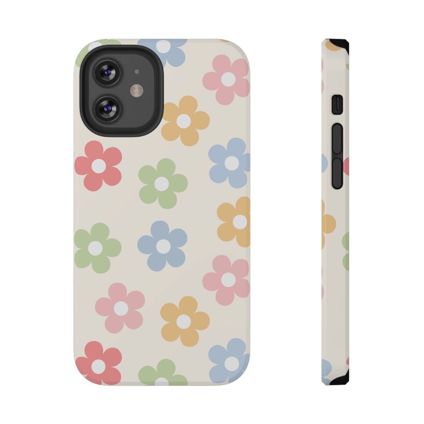 Preppy Retro Flowers iPhone Case
