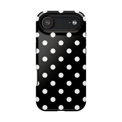 White Polka Dots iPhone Case