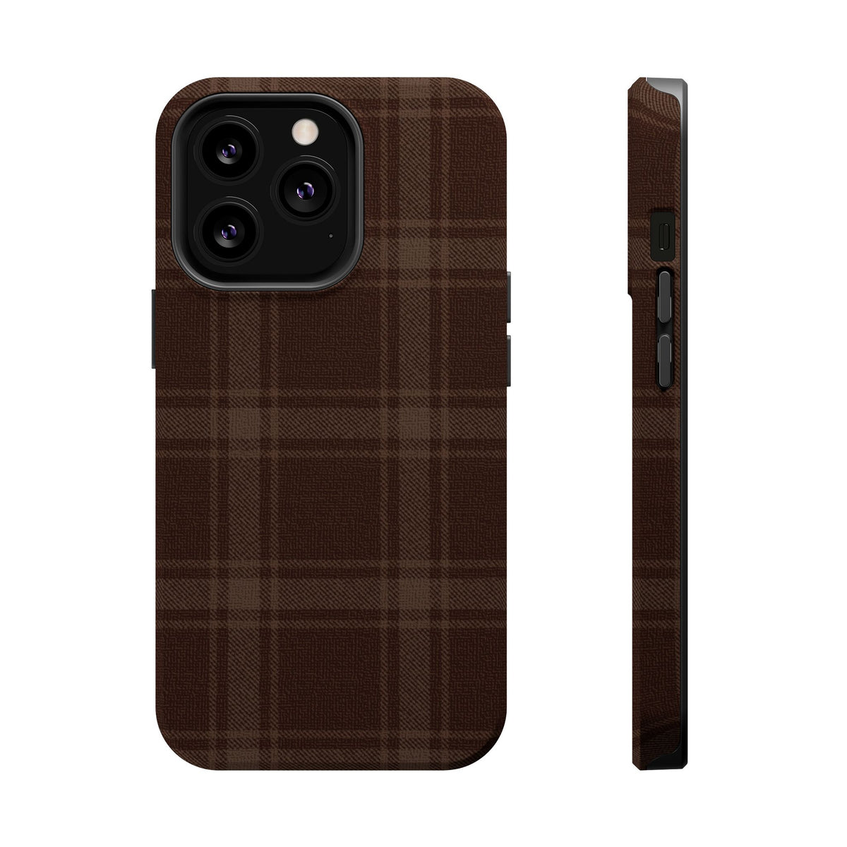 Cocoa Plaid iPhone Case