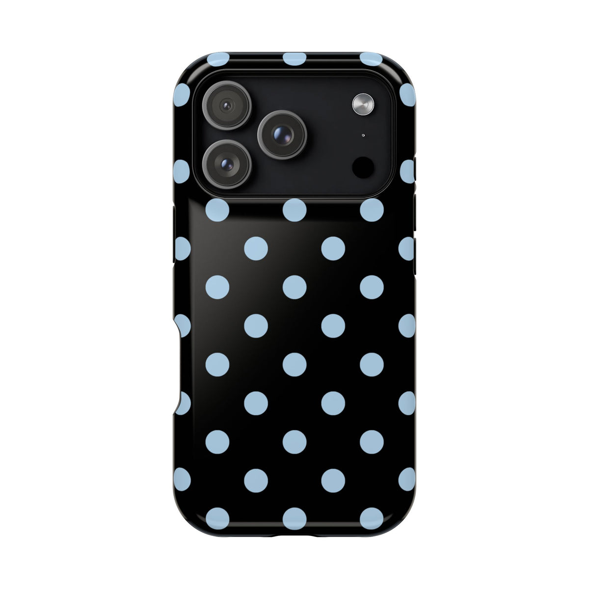 Blue Velvet Polka Dots iPhone Case
