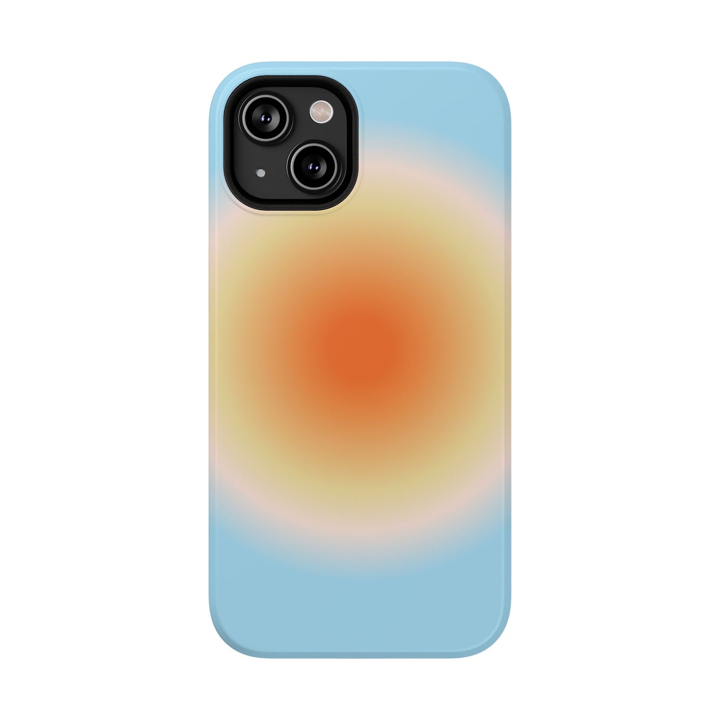 Orange & Blue Aura iPhone Case
