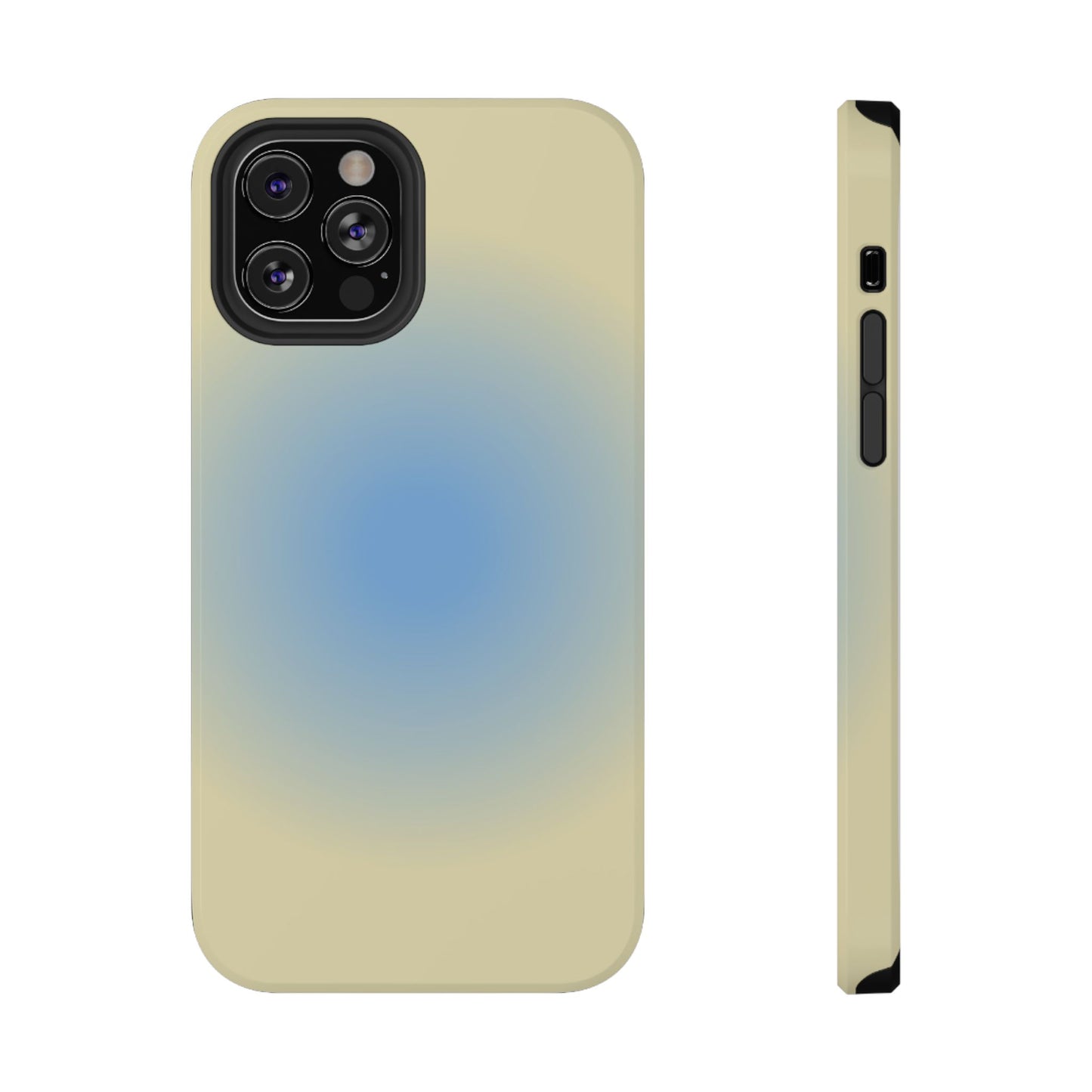 Blue & Yellow Aura iPhone Case