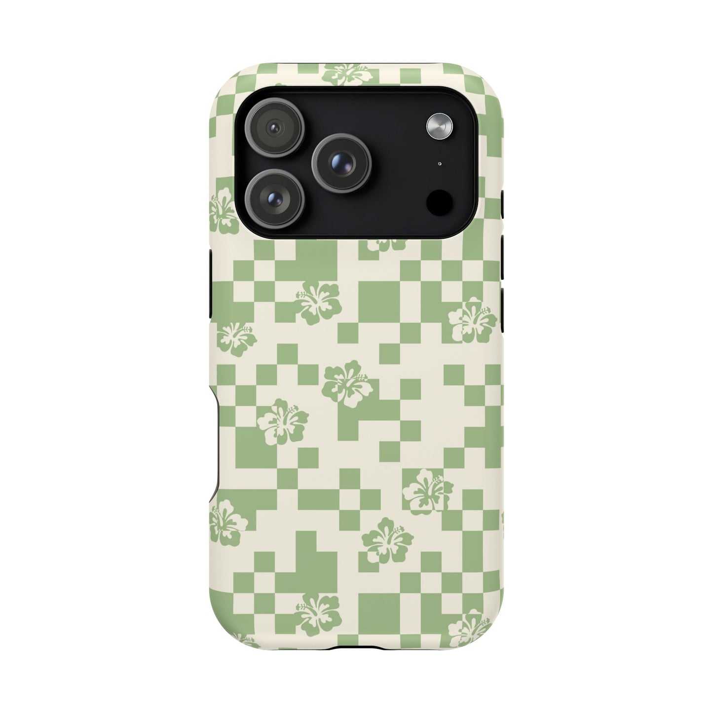 Green Hibiscus iPhone Case