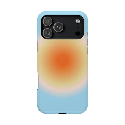 Orange & Blue Aura iPhone Case