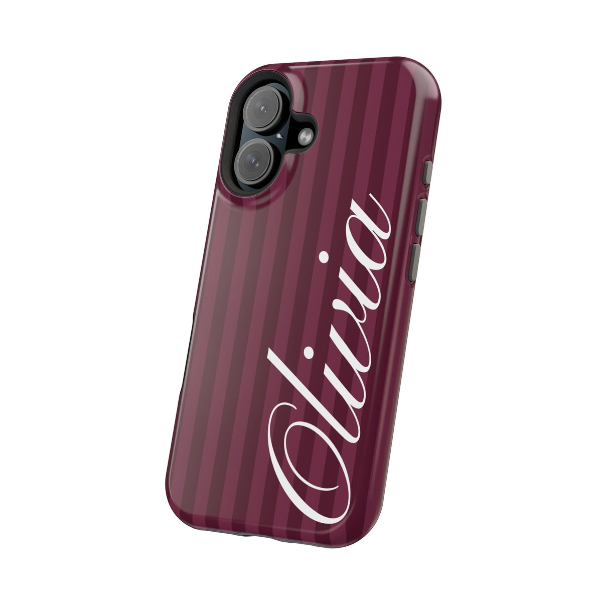 Custom Plum Stripes iPhone Case