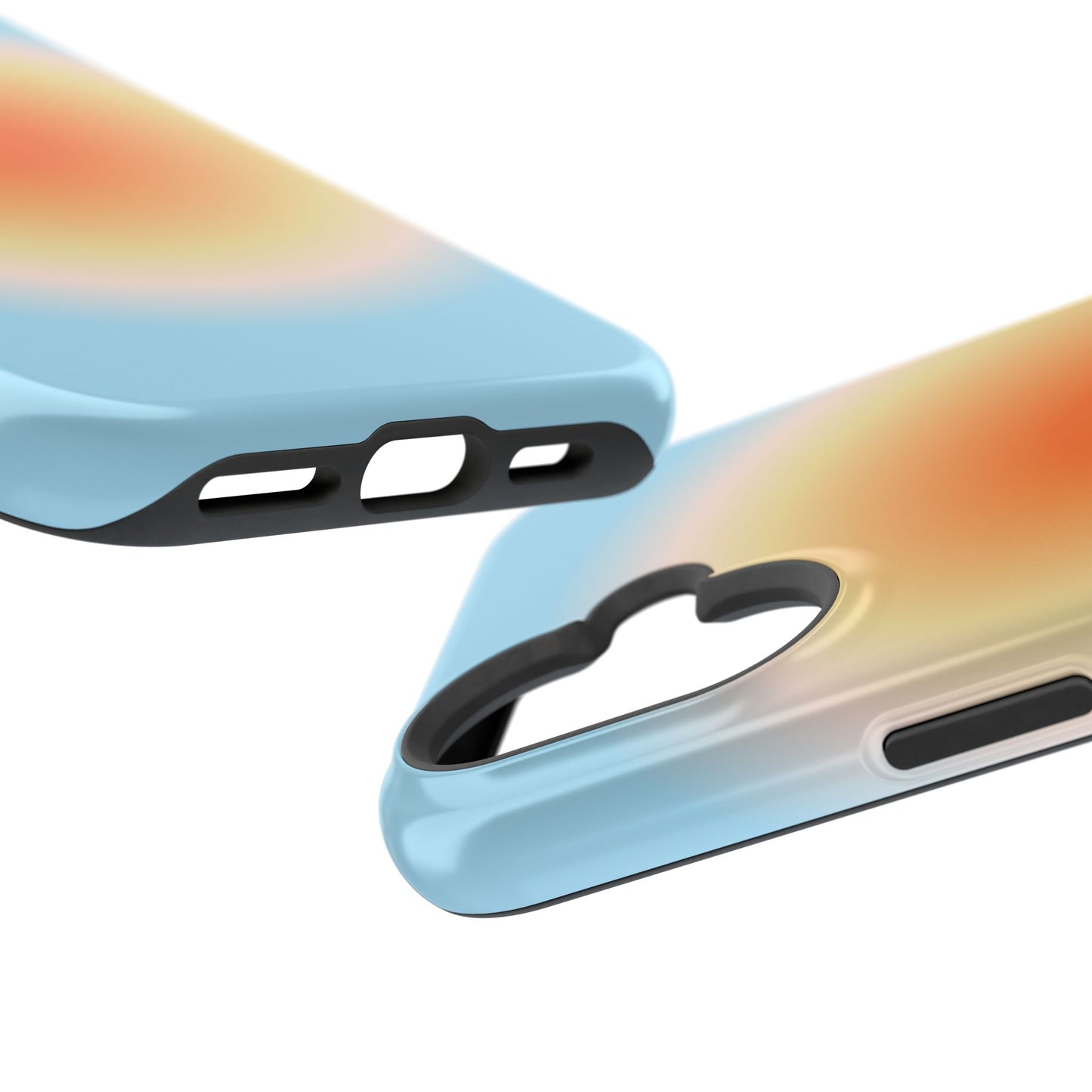 Orange & Blue Aura iPhone Case