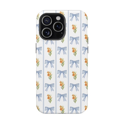 Blue Bows iPhone Case