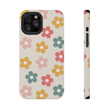 Boho Retro Flowers iPhone Case