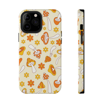 Retro Mushrooms iPhone Case
