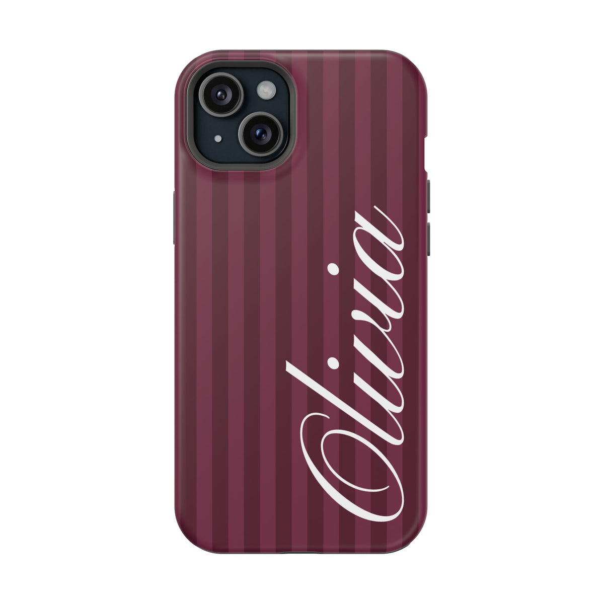 Custom Plum Stripes iPhone Case