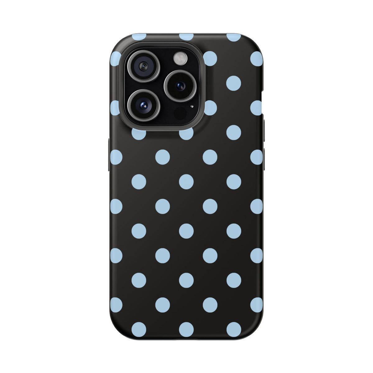 Blue Velvet Polka Dots iPhone Case