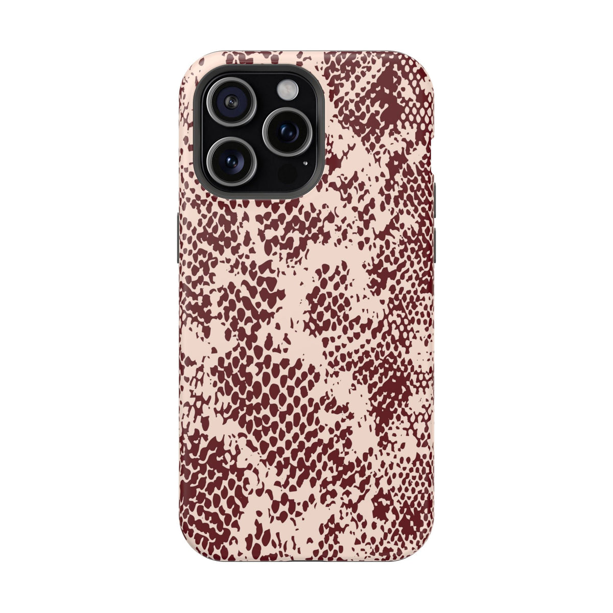 Burgundy Snake iPhone Case