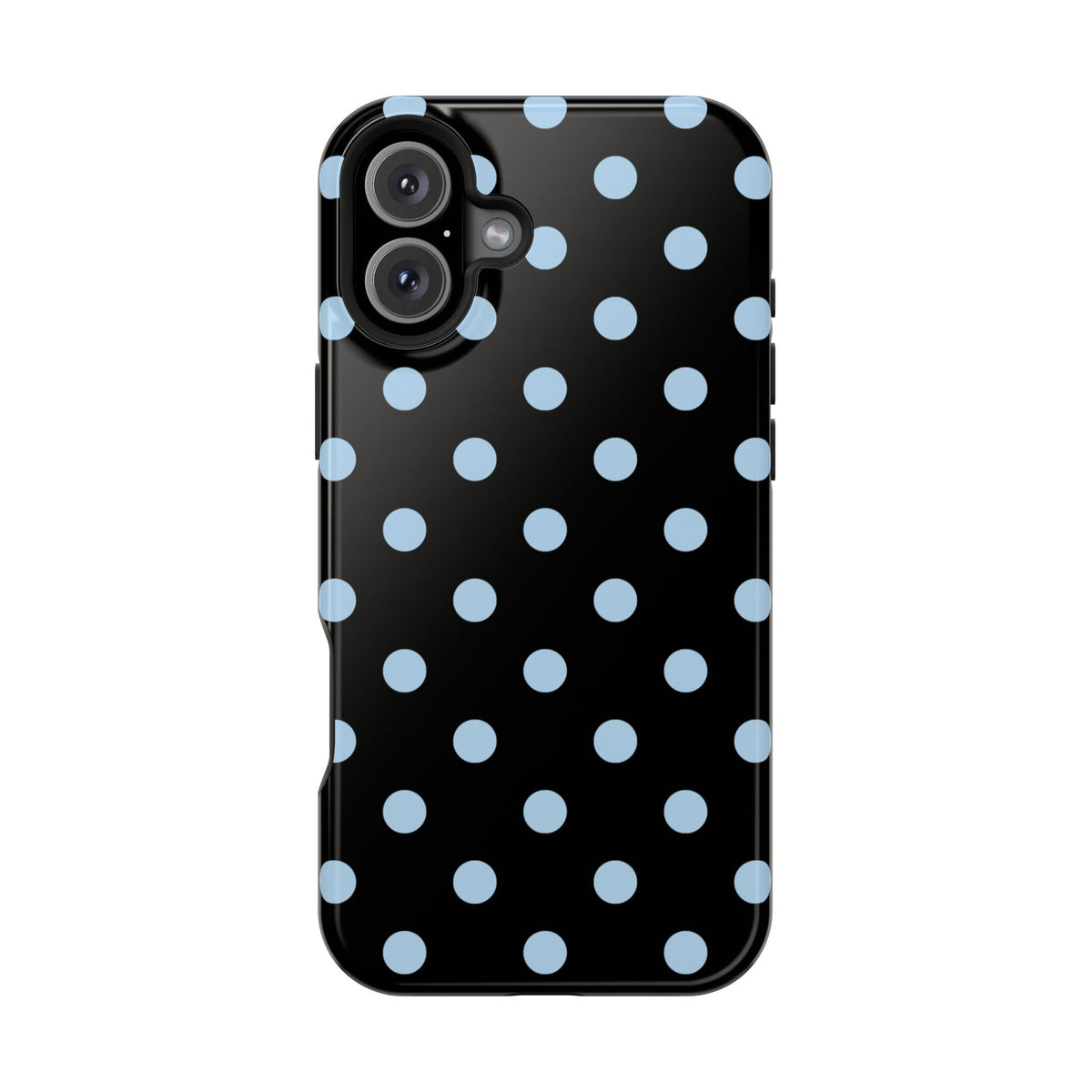 Blue Velvet Polka Dots iPhone Case