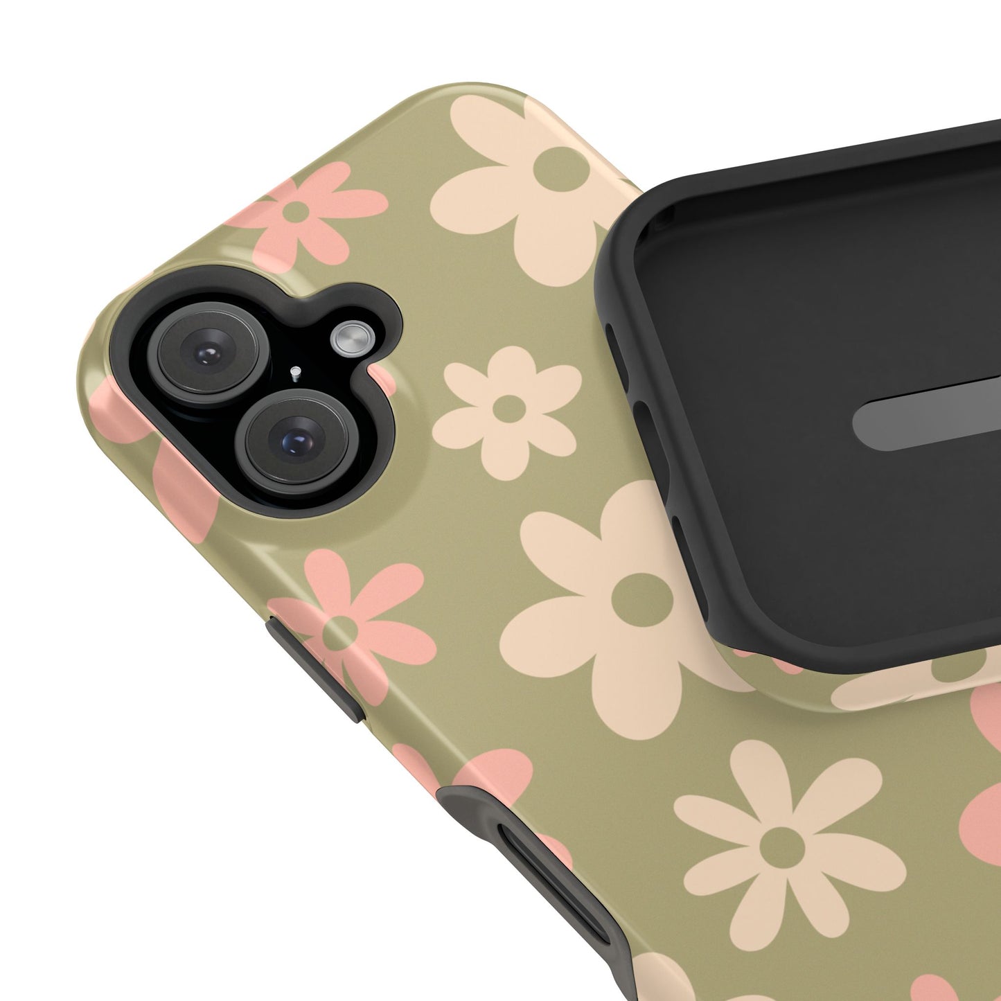 Green Flower Power iPhone Case