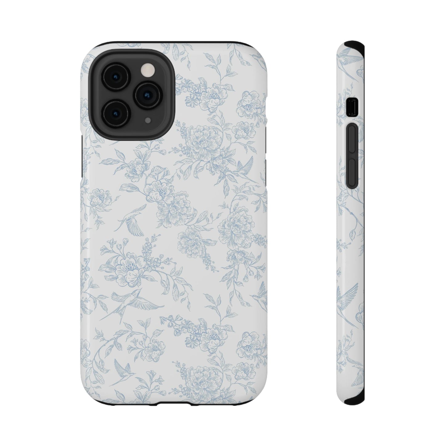 French Blue Toile iPhone Case