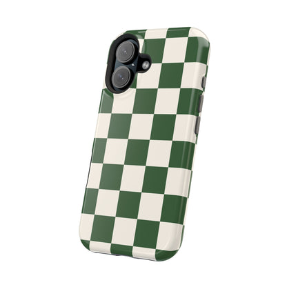 Green Checkered iPhone Case