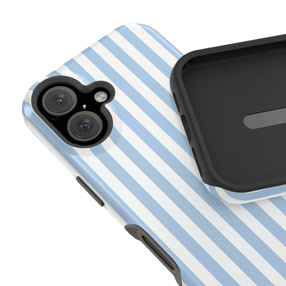 Blue Picnic Stripes iPhone Case