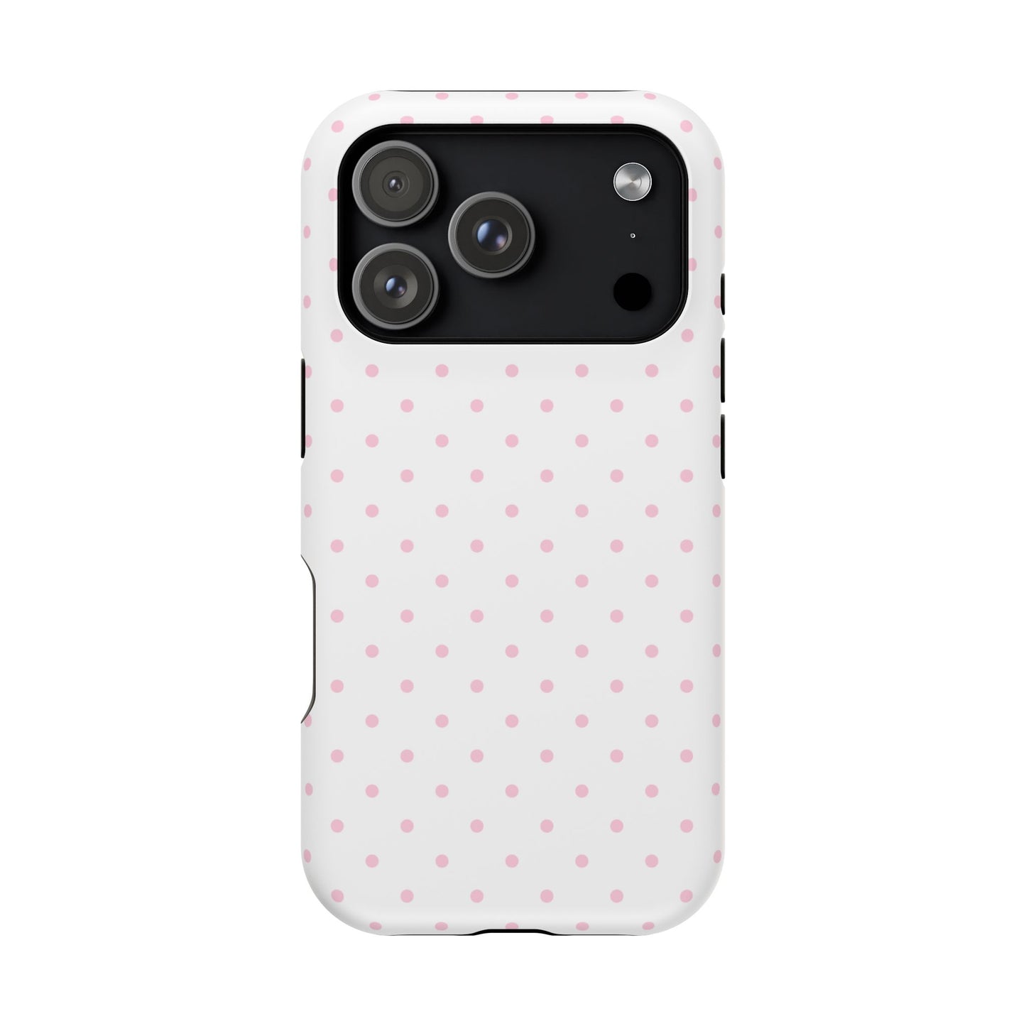 Pink Clouds Mini Dots iPhone Case