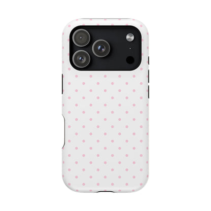 Pink Clouds Mini Dots iPhone Case