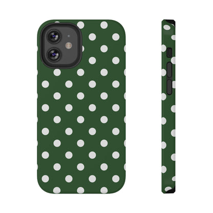 Green Polka Dots iPhone Case