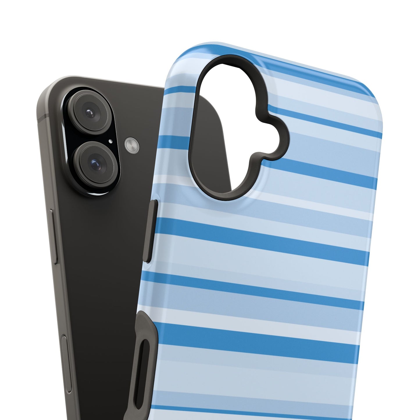 Blue Candy Stripes iPhone Case