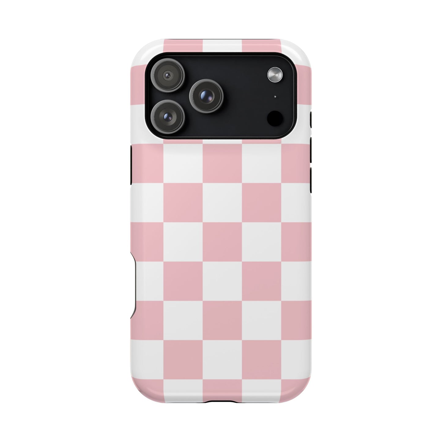 Pastel Pink Checkered iPhone Case