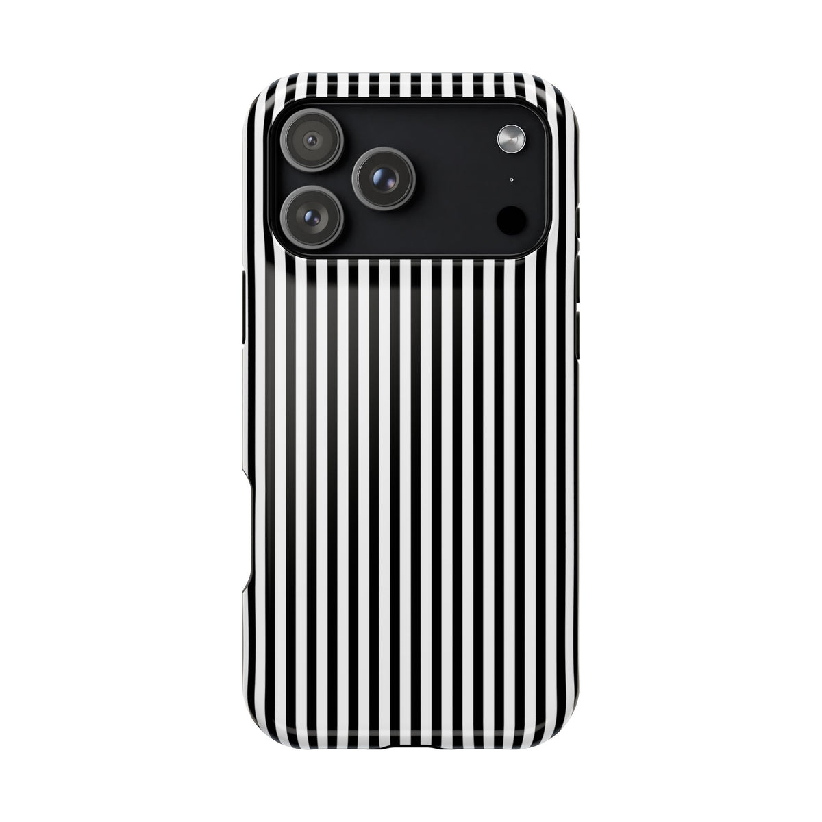 Black Pinstripes iPhone Case