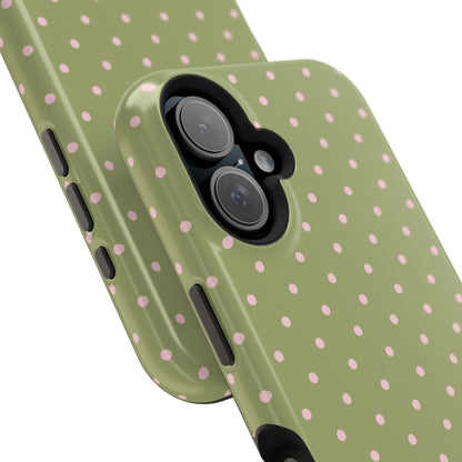 Pink Matcha Mini Dots iPhone Case