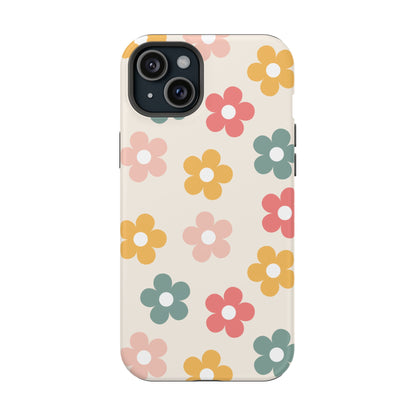 Boho Retro Flowers iPhone Case