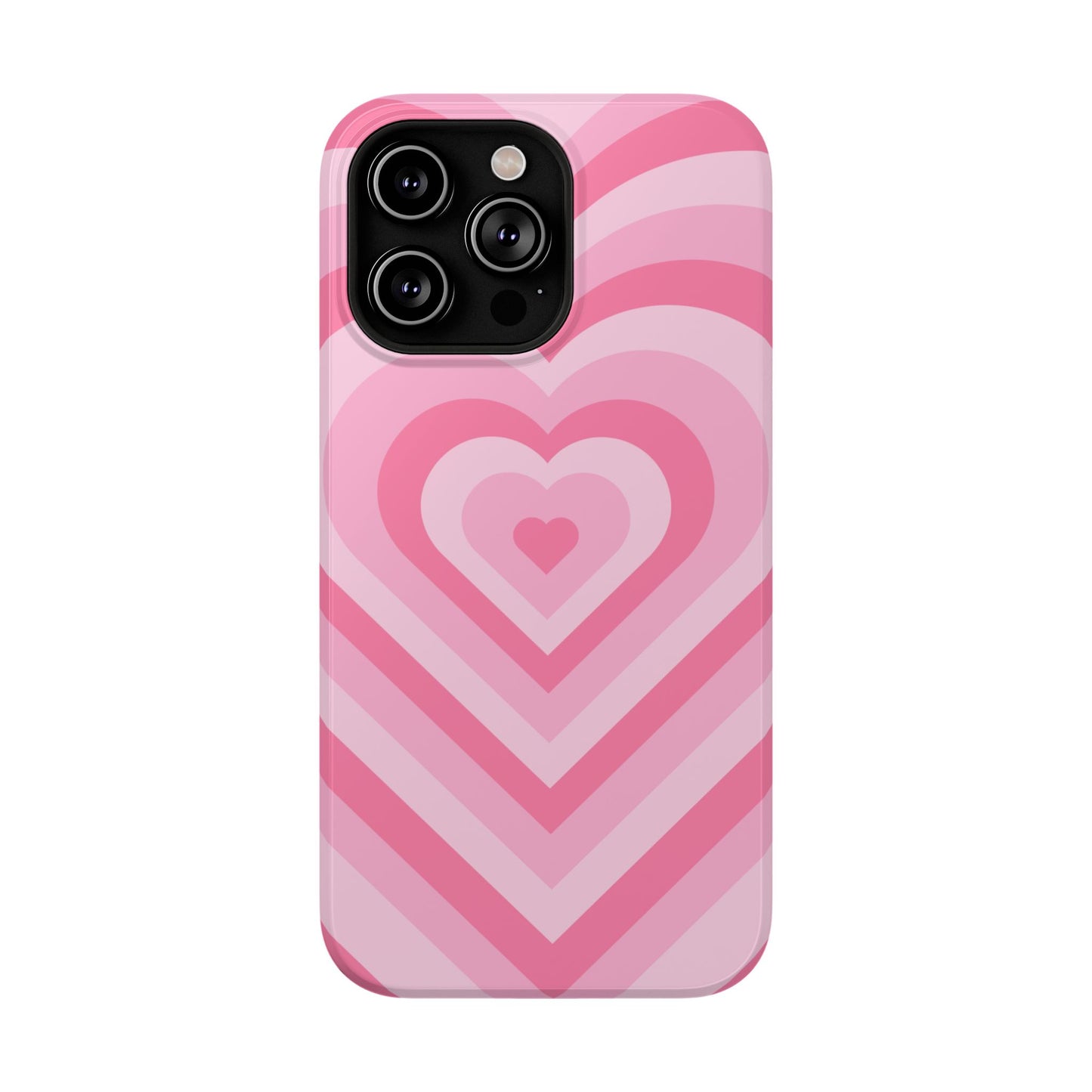 Pink Glowing Hearts iPhone Case