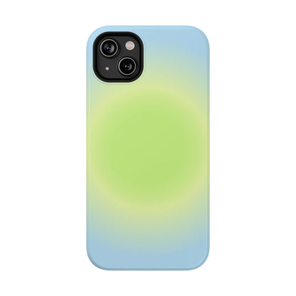 Green & Blue Aura iPhone Case