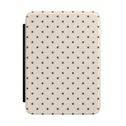Brown Mini Dots Kindle Case