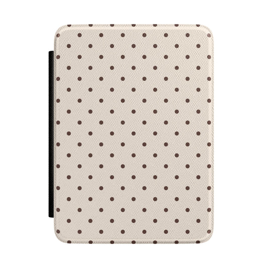 Brown Mini Dots Kindle Case