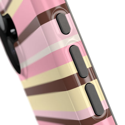 Sunday Latte Stripes iPhone Case