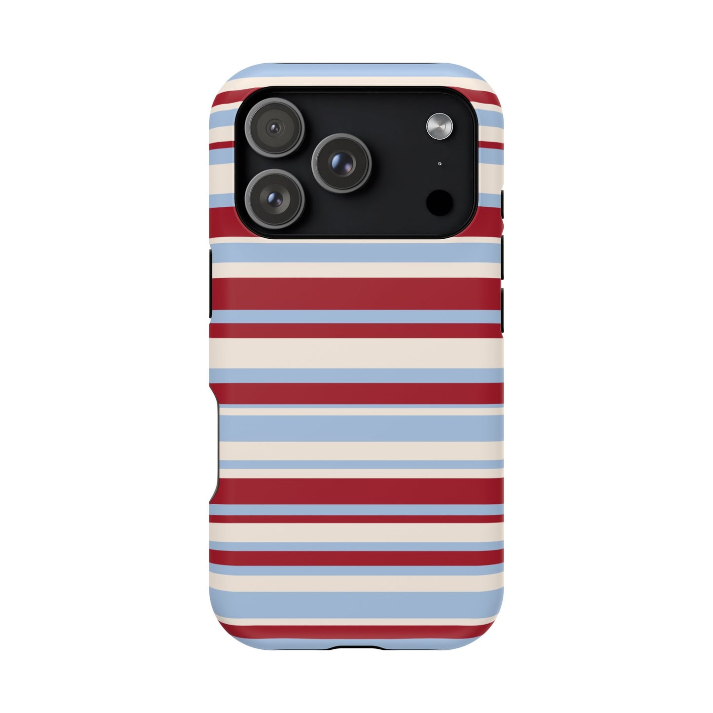Cherry Soda Stripes iPhone Case