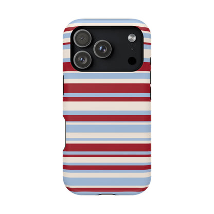 Cherry Soda Stripes iPhone Case
