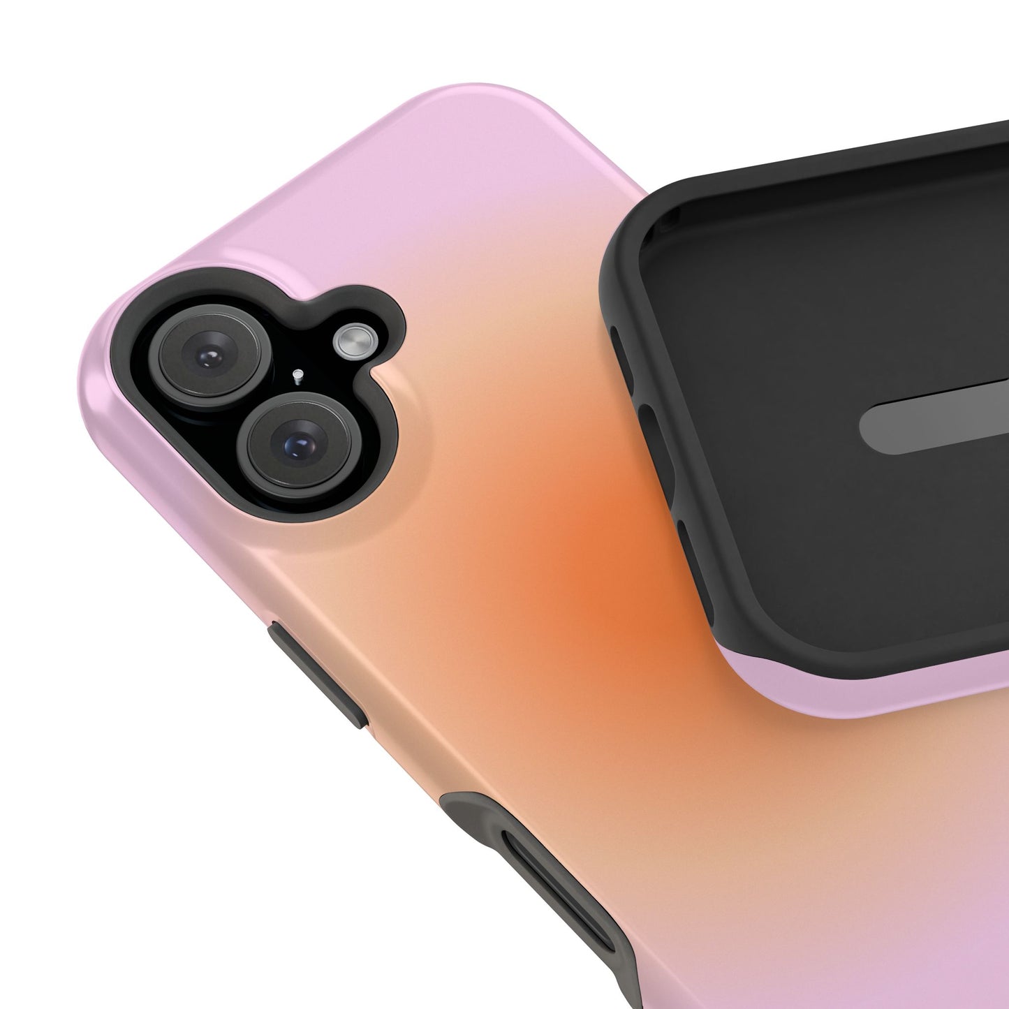 Orange & Purple Aura iPhone Case