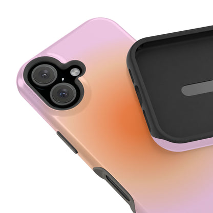 Orange & Purple Aura iPhone Case