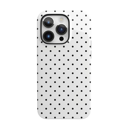 White Mini Polka Dots iPhone Case