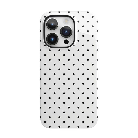 White Mini Polka Dots iPhone Case