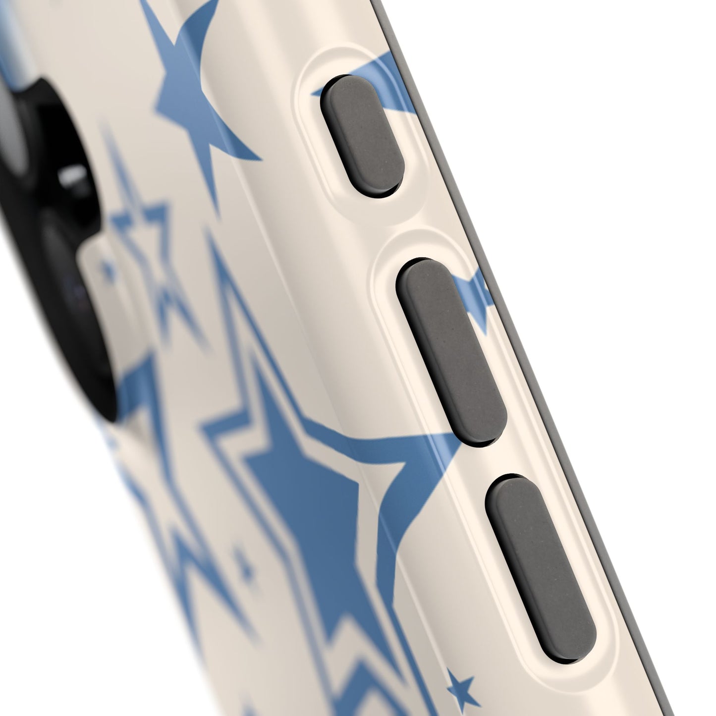 Beige & Blue Stardust iPhone Case