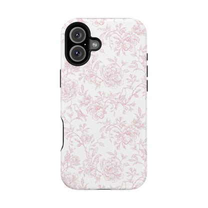 French Rosy Toile iPhone Case